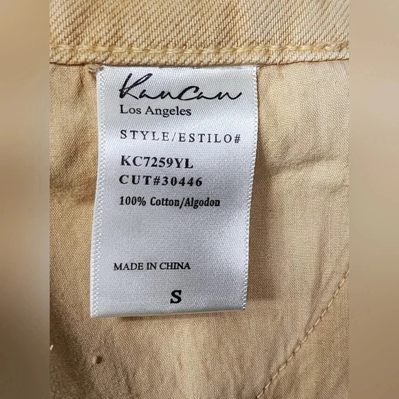 Kancan Washed High-Rise Distressed Shorts Sz Small Festival Beach Summer Boho - Picture 4 of 10